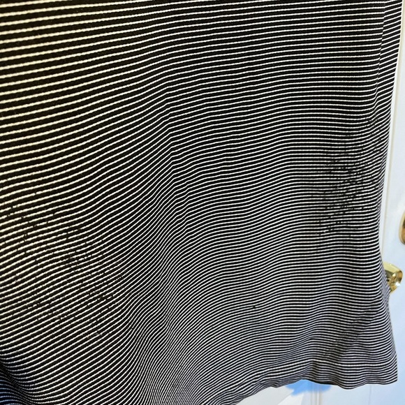 Short Sleeve Striped Athletic Top - Picture 2 of 3